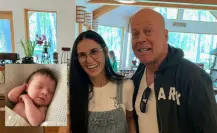 Bruce Willis y Demi Moore lucen orgullosos el título de abuelos