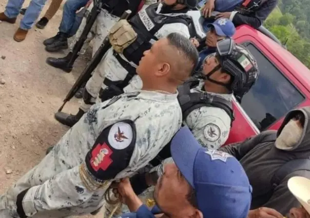 Retienen y amarran a elementos de la Guardia Nacional en Oaxaca