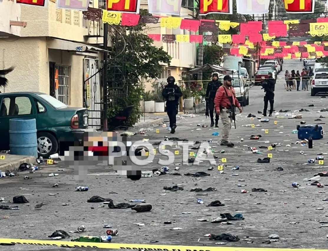 El evento, supuestamente organizado por un partido político, fue interrumpido por un grupo armado que abrió fuego contra los asistentes. Foto: Raymundo Elizalde.