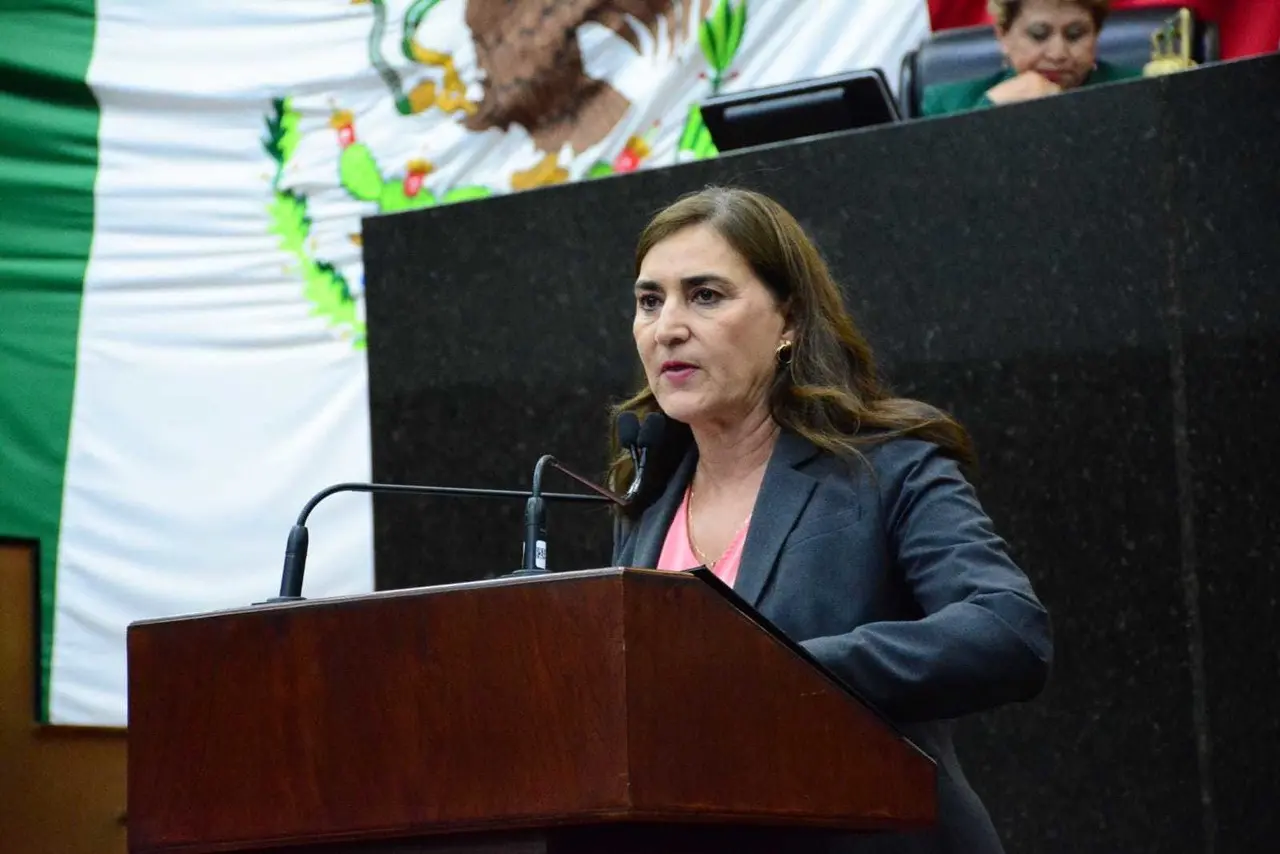 La diputada Patricia Jiménez, defendió su postura, argumentando que el dictamen aprobado por el Senado de la República, deja en desventaja a los hombres, favoreciendo solo a las mujeres. Foto: Cortesía