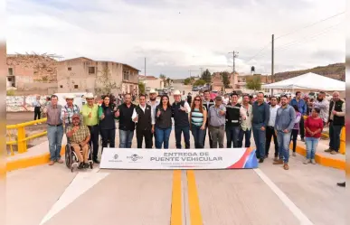 Entregan puente en Lerdo de Tejada