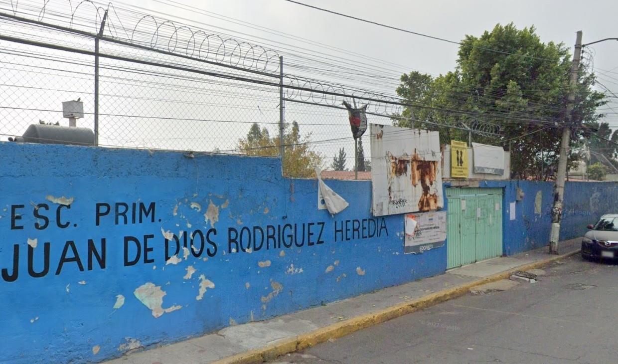 Estafan a primaria de Ecatepec. Foto Miguel Hernández