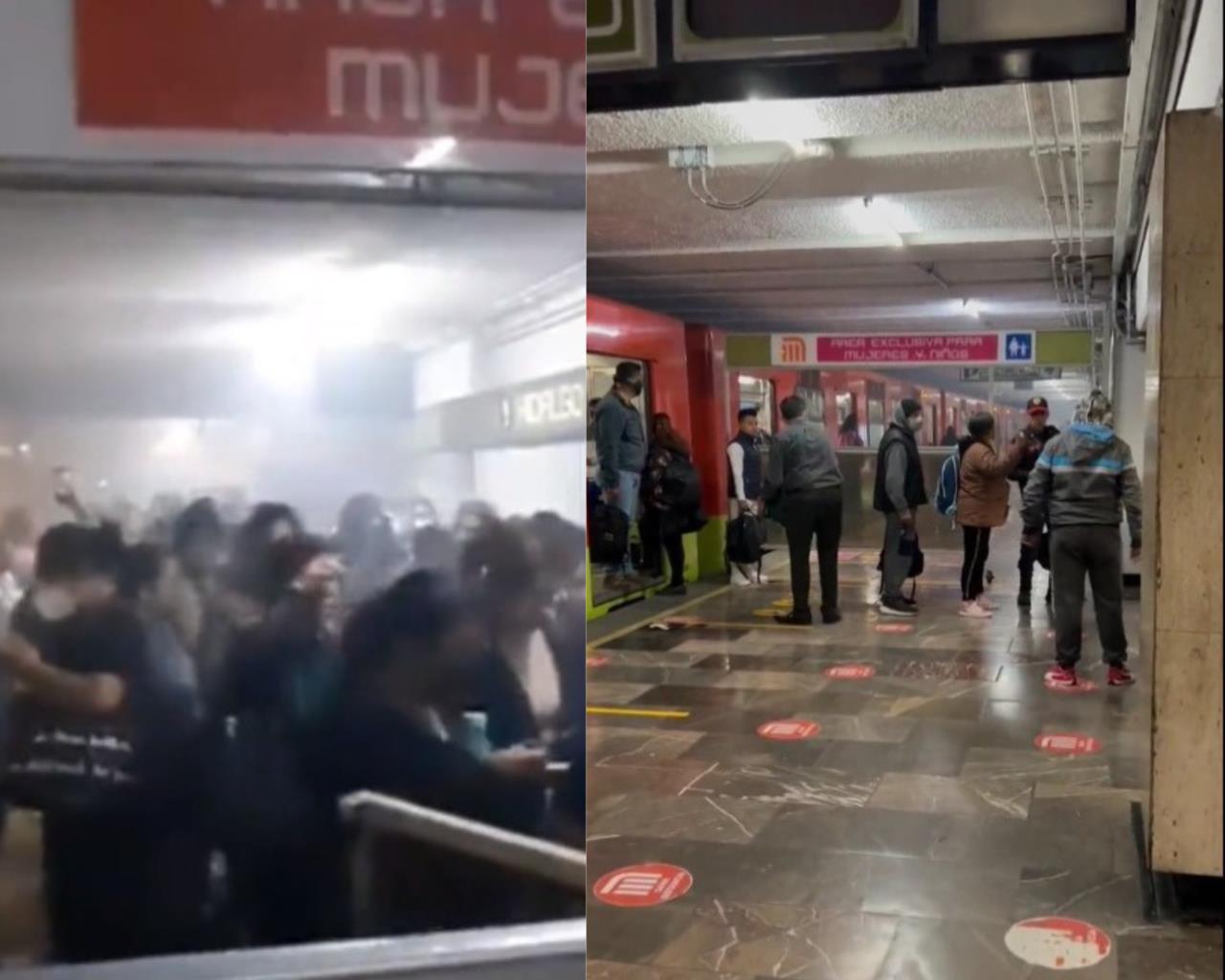 Falla en el Metro causa humo en la estación Juárez de la Línea 3