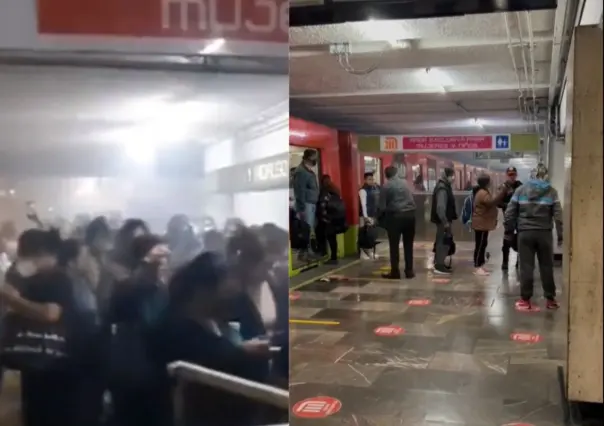 Falla en el Metro causa humo en la estación Juárez de la Línea 3