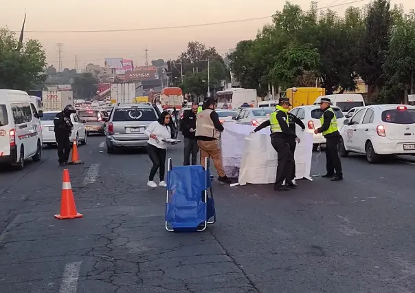 Muere peatón al intentar cruzar la autopista México Pachuca