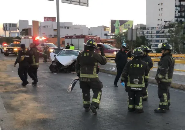 Muere conductor tras chocar con aguja de incorporación en Benito Juárez