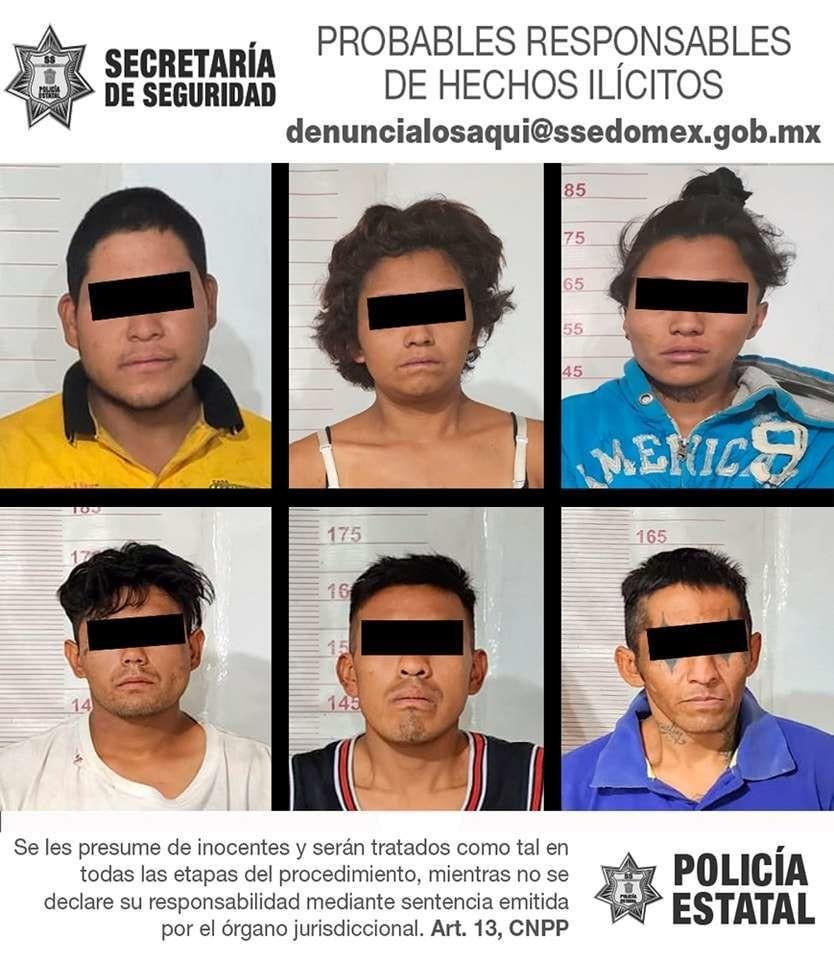 Detienen a 6 personas, los investigan por venta de droga en Chimalhuacám