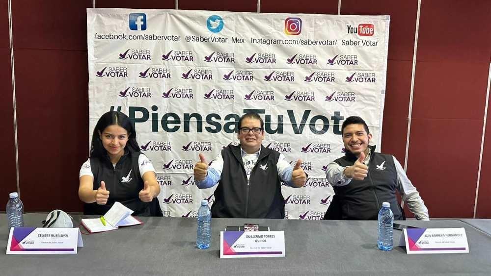 Observadores electorales presentaron la plataforma Saber Votar para consultar las propuestas de los candidatos de Edomex y emitir un sufragio informado. Foto: Saber Votar