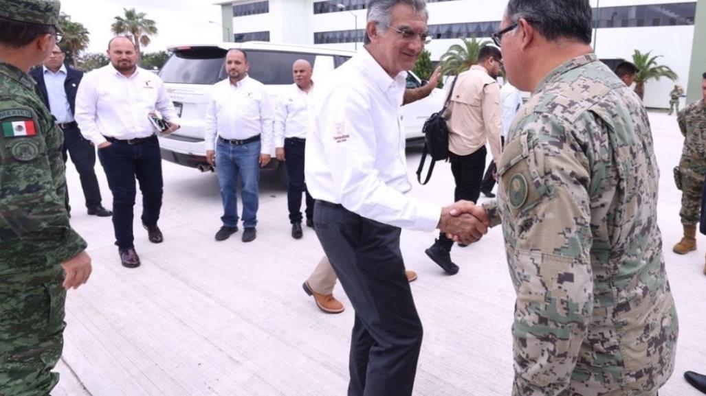 Revisa Américo seguridad en Matamoros tras jornada violenta