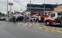 Choque de patrulla de Monterrey deja policía lesionado