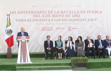 Claudia Sheinbaum y AMLO conmemoran la Batalla de Puebla