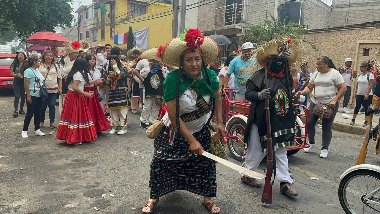 Representación de la Batalla del 5 de mayo en San Juan de Aragón