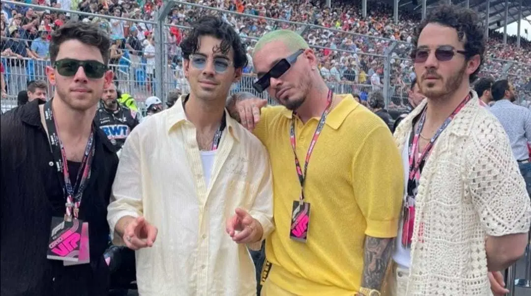 Los Jonas Brothers y J Balvin se trataron juntos. Foto: Instagram