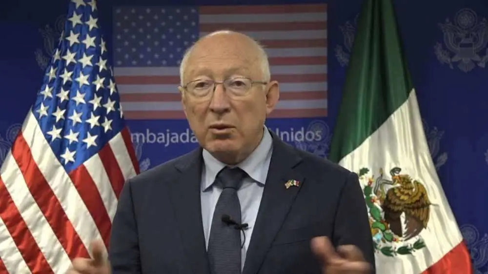 El Embajador de Estados Unidos en México afirmó que la lucha contra el tráfico de fentanilo es tarea de su país, pero también de México. Foto: Captura de pantalla