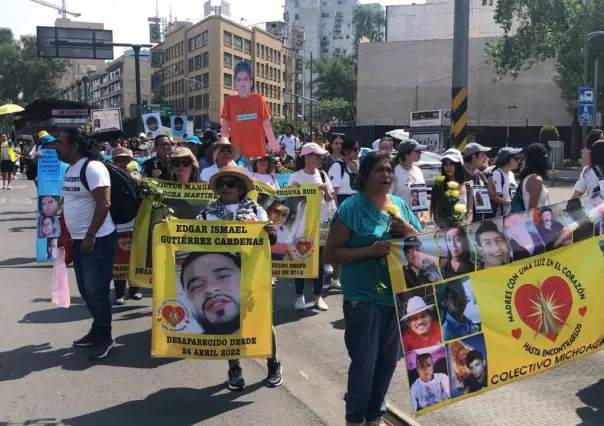 ¡Nada que festejar! Madres buscadoras se manifiestan en Reforma