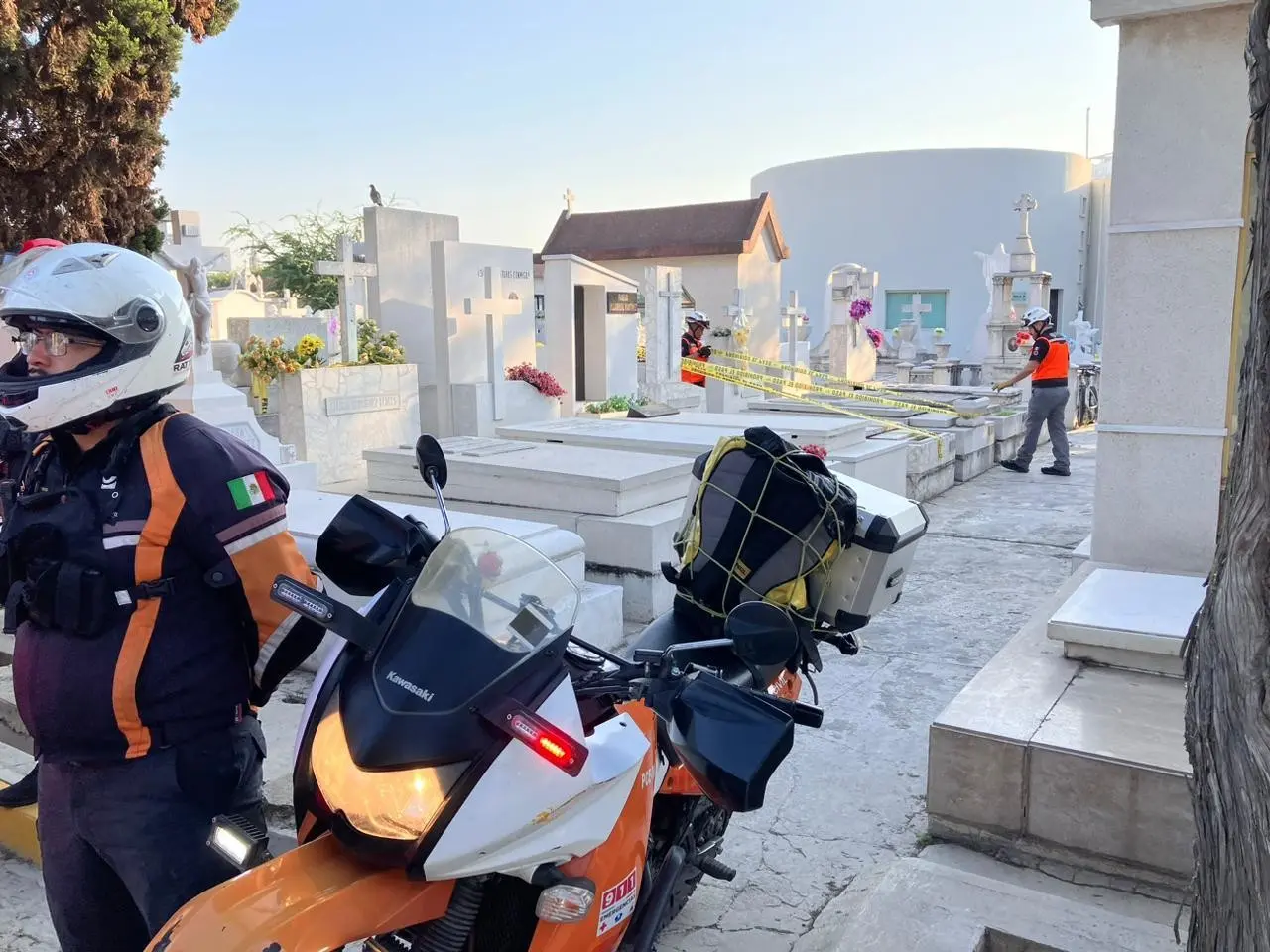 El operativo fue encabezado por Erick Cavazos, director de Protección Civil quien precisó que estiman que alrededor de medio millón de personas acudan este día. Foto: Carolina León.