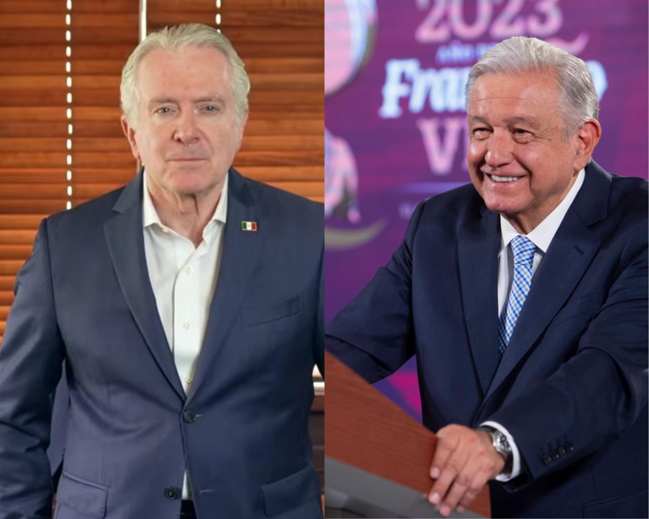 Santiago Creel acepta reto de AMLO  y lo cita el 18 de mayo para dar becas. Foto: Captura de pantalla