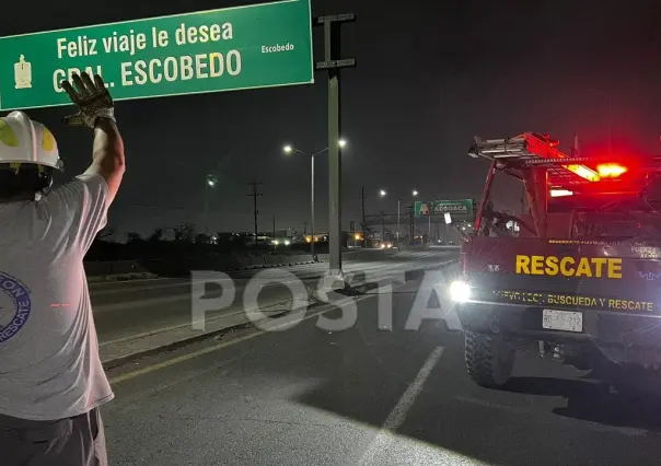 Vuelca familia y termina lesionada en Carretera a Laredo