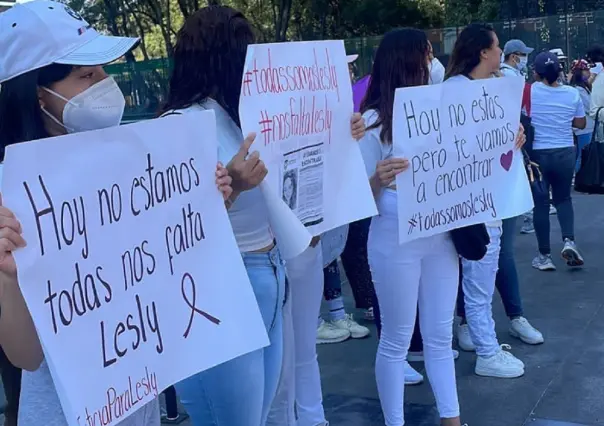 Justicia para Lesly y localización de su cuerpo exigen familiares y amigos