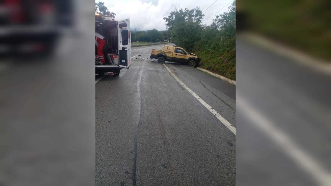 El percance vial fue reportado la tarde del sábado en la carretera Nacional a la altura del kilómetro 227. Foto: Especial