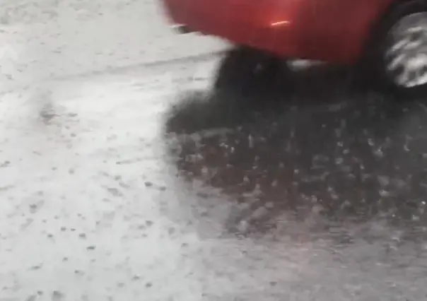 Lluvias y granizo en zona metropolitana de Monterrey