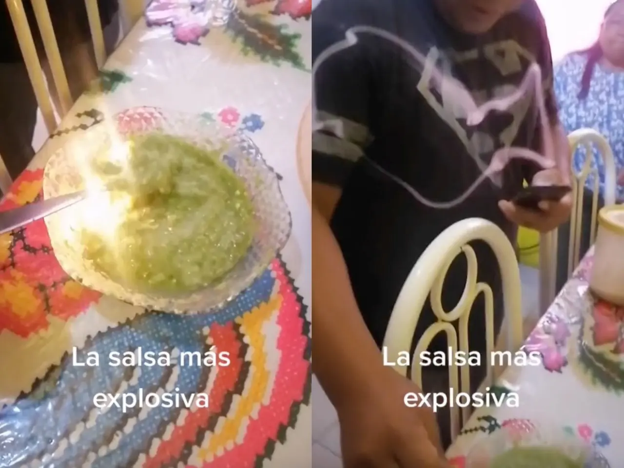 El video rápidamente se volvió viral, pues muchos usuarios aseguran que es un truco visual o de edición, pero la usuaria que subió el video indica que es real todo. Foto: Tiktok.