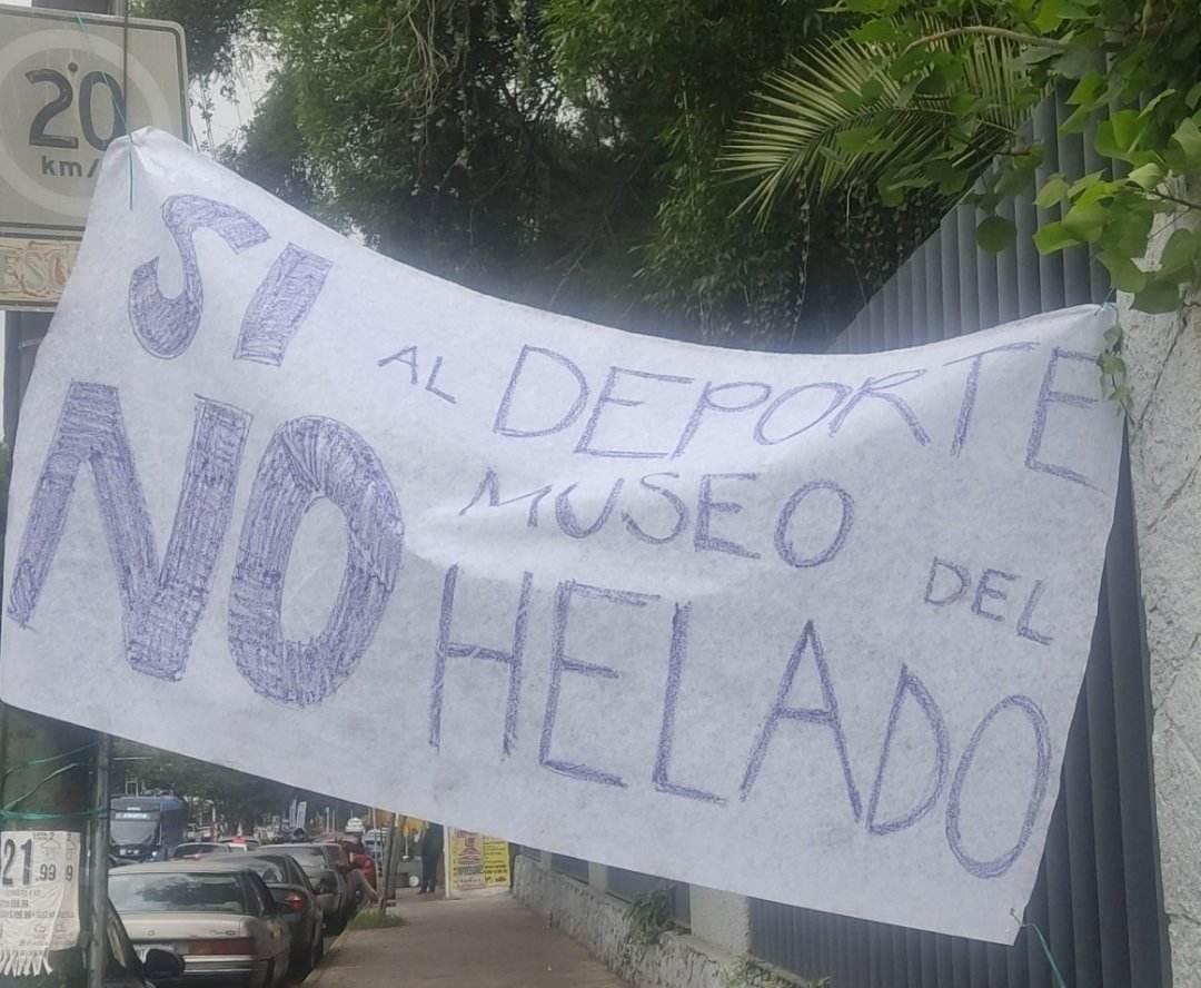 Vecinos de Jardín Balbuena luchan contra construcción del Museo del Helado. Foto: Miguel Hernández