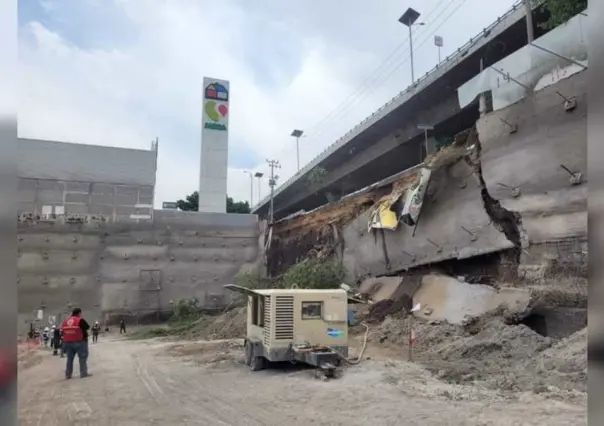 Deja un lesionado el derrumbe de un talud en Tlanepantla