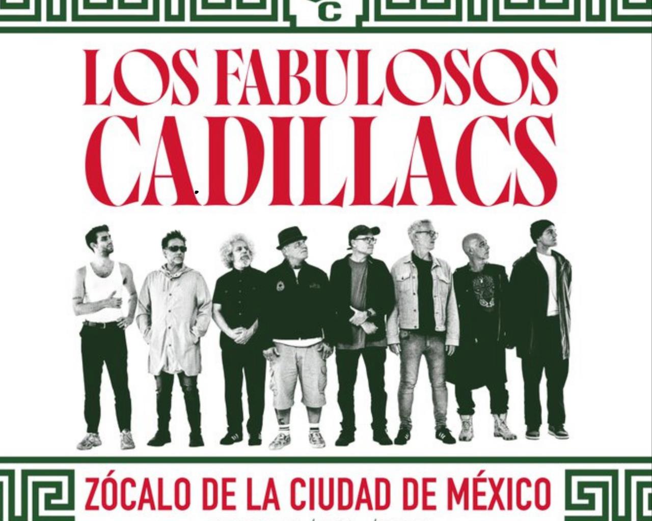 Los Fabulosos Cadillacs ofrecerán concierto gratuito en el Zócalo de la CDMX. Foto: @CulturaCiudadMx