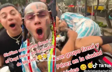 VIDEO: 6ix9ine y Grupo Firme arman reventón en CDMX