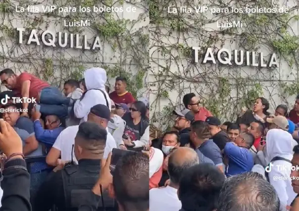 Tunden a revendedor en fila VIP para boletos de Luis Miguel