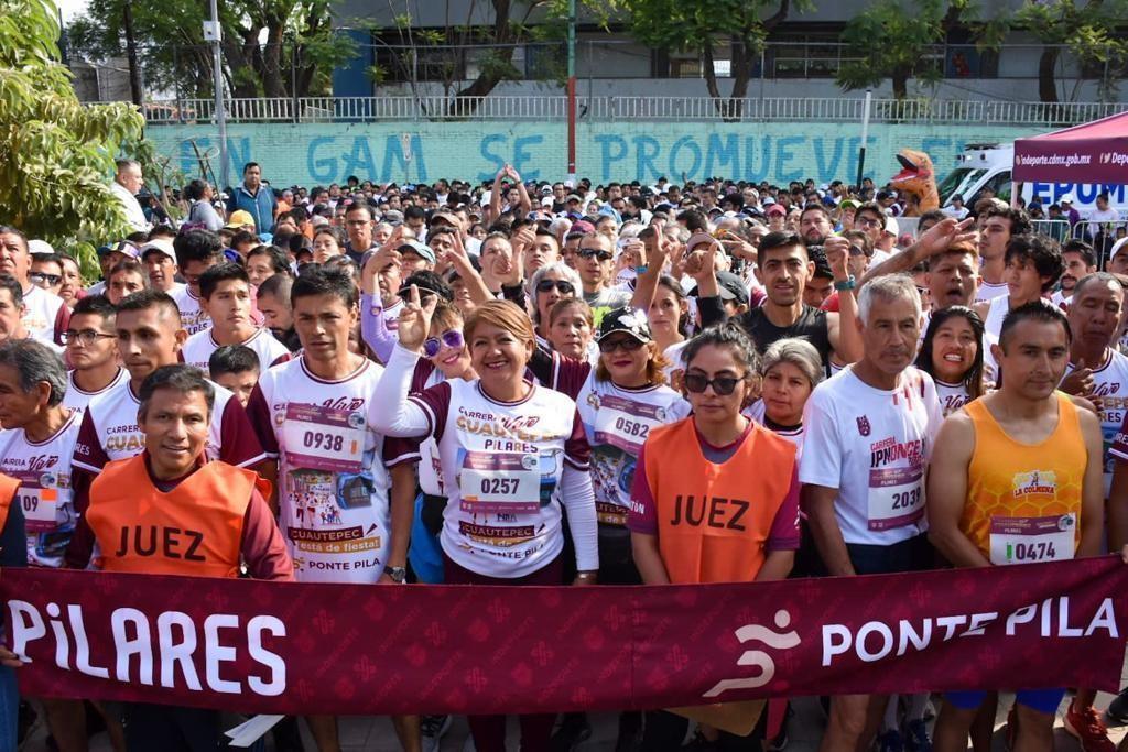 Participan 3 mil personas en “Carrera Vive Cuautepec”. Foto: Gobierno Cdmx