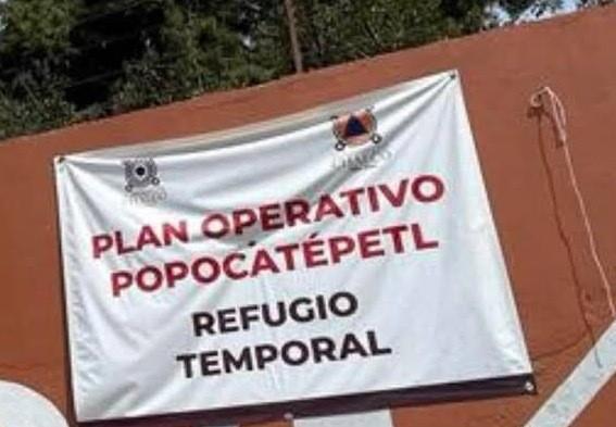 Dan de alta 16 refugios temporales en Chalco por el plan Popocatépetl