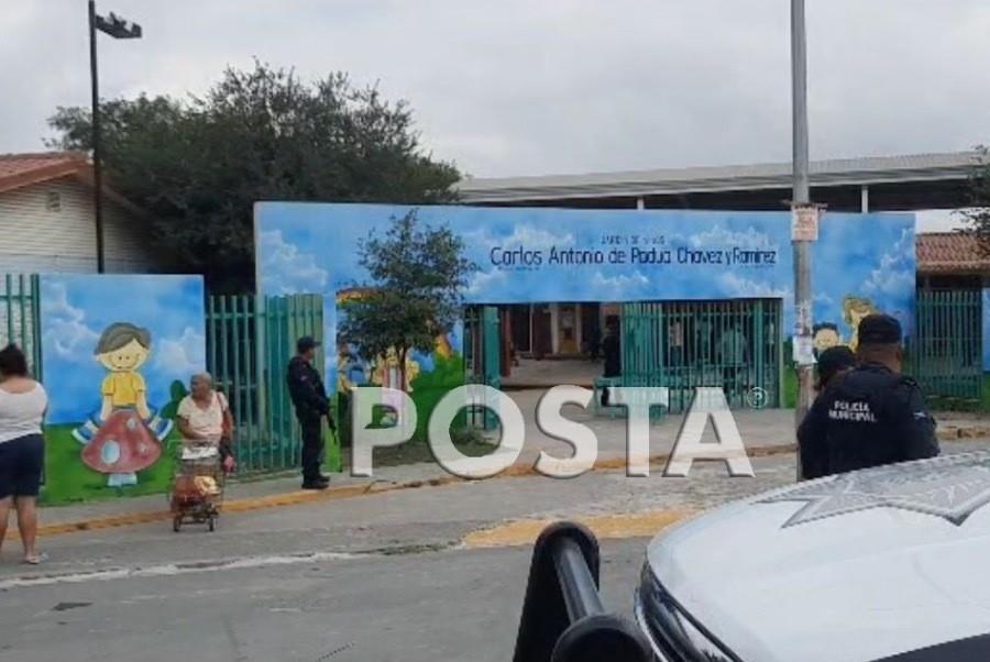 El plantel del municipio de Juárez no fue abierto la mañana de este martes 23 de mayo, en espera que avance la investigación de un supuesto agresor sexual. Foto: Raymundo Elizalde.