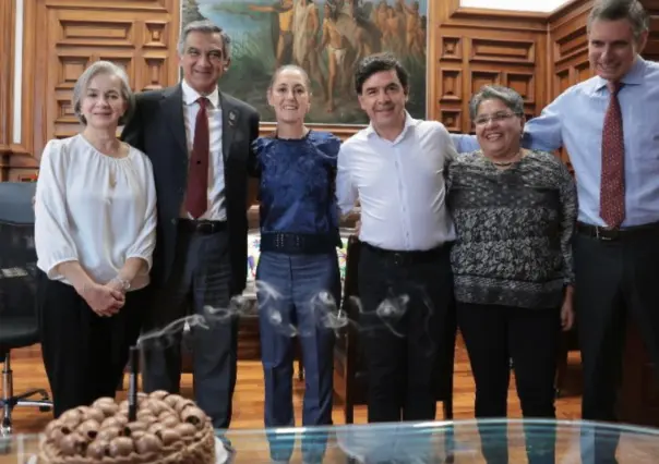 Sheinbaum felicita al gobernador Américo Villarreal en su visita a la CDMX