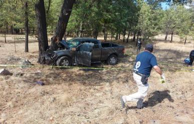 Mueren bebé, mamá y abuelito al chocar contra árbol junto a carretera a Mazatlán