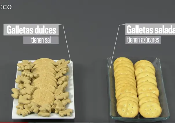 Galletas pueden contener exceso de sodio, azúcares o calorías