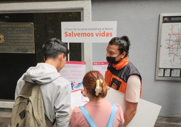 Asesoran a más de 3 mil personas sobre salud mental en el Metro