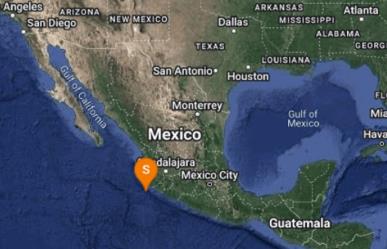 Sacude sismo de magniutd 4.3 a Cihuatlán, Jalisco