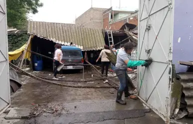 Tira granizada tecumbre de casa en Ecatepec