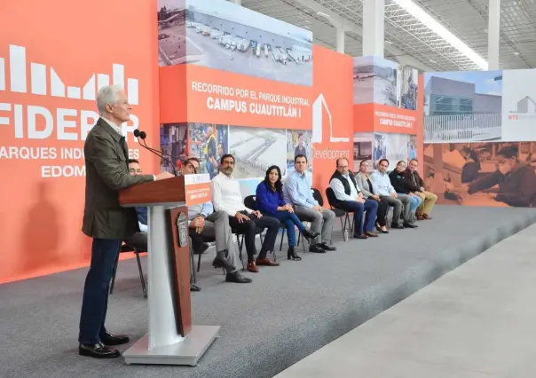 Recorre gobernador de Edomex Parque Industrial campus Cuautitlán