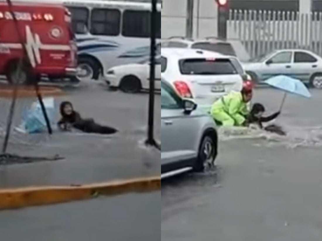 Todo quedó registrado en el video de la cuenta de Tiktok del usuario identificado como @lokura_damianchu.