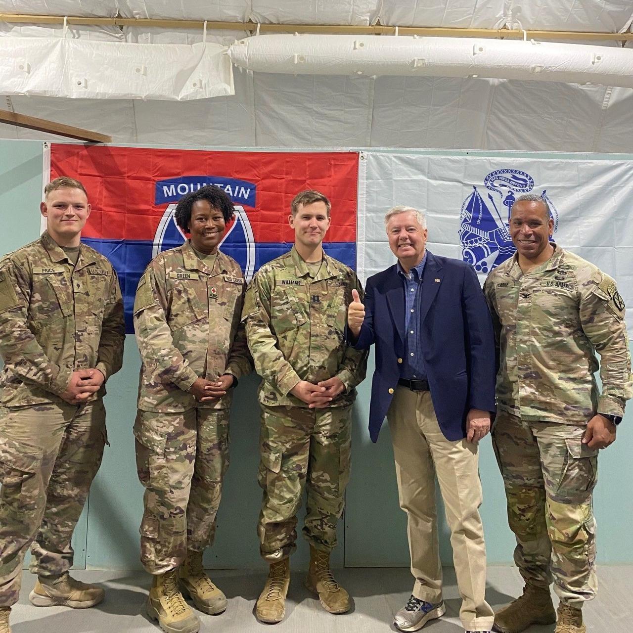 El presidente mexicano cuestionó los dichos de los republicanos y su ideología sobre la guerra. Foto: Twitter Lindsey Graham