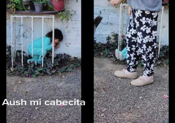 VIDEO: ¿Las niñas son más tranquilas? Pequeña se encierra en jaula