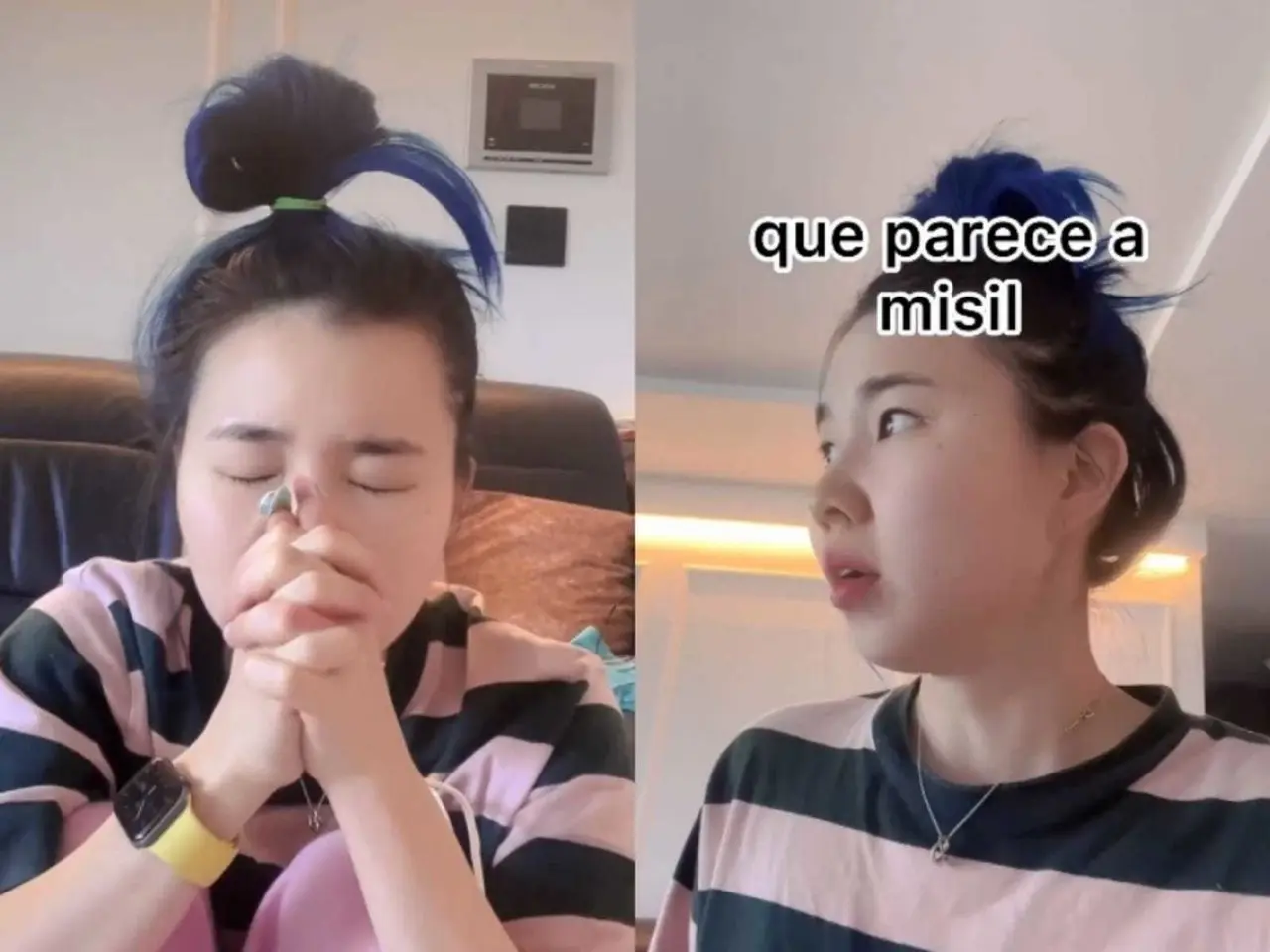 En la grabación se observa a la influencer coreana llamar a su pareja, quien acudió con ella al viaje. Foto: Instagram. @chinguamiga