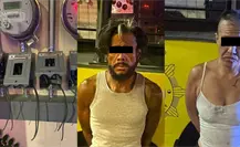 Detienen a pareja acusada de robo de cableado en colonia Mitras Centro