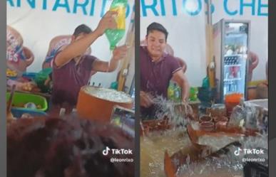 Video viral muestra explosión de cantarito de tequila en preparación