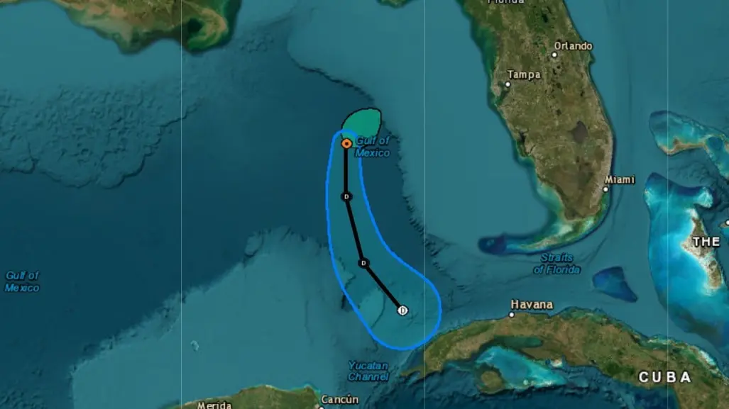 Tormenta tropical “Arlene” se debilita y va por el Golfo de México hacia Florida