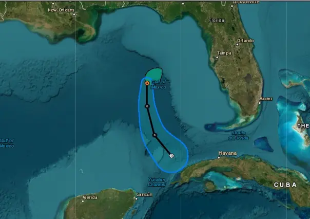 Tormenta tropical “Arlene” se debilita y va por el Golfo de México hacia Florida