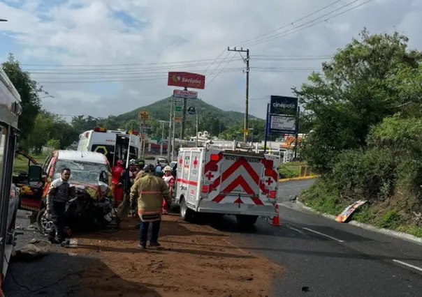 Accidente vial afecta circulación de norte a sur en la carretera Nacional